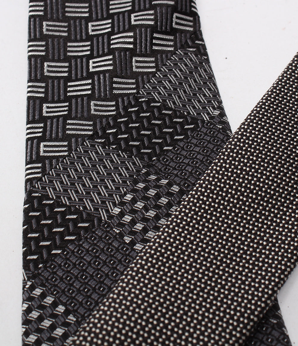 美品 ETRO ネクタイ 切り替えペイズリー柄 メンズ エトロ