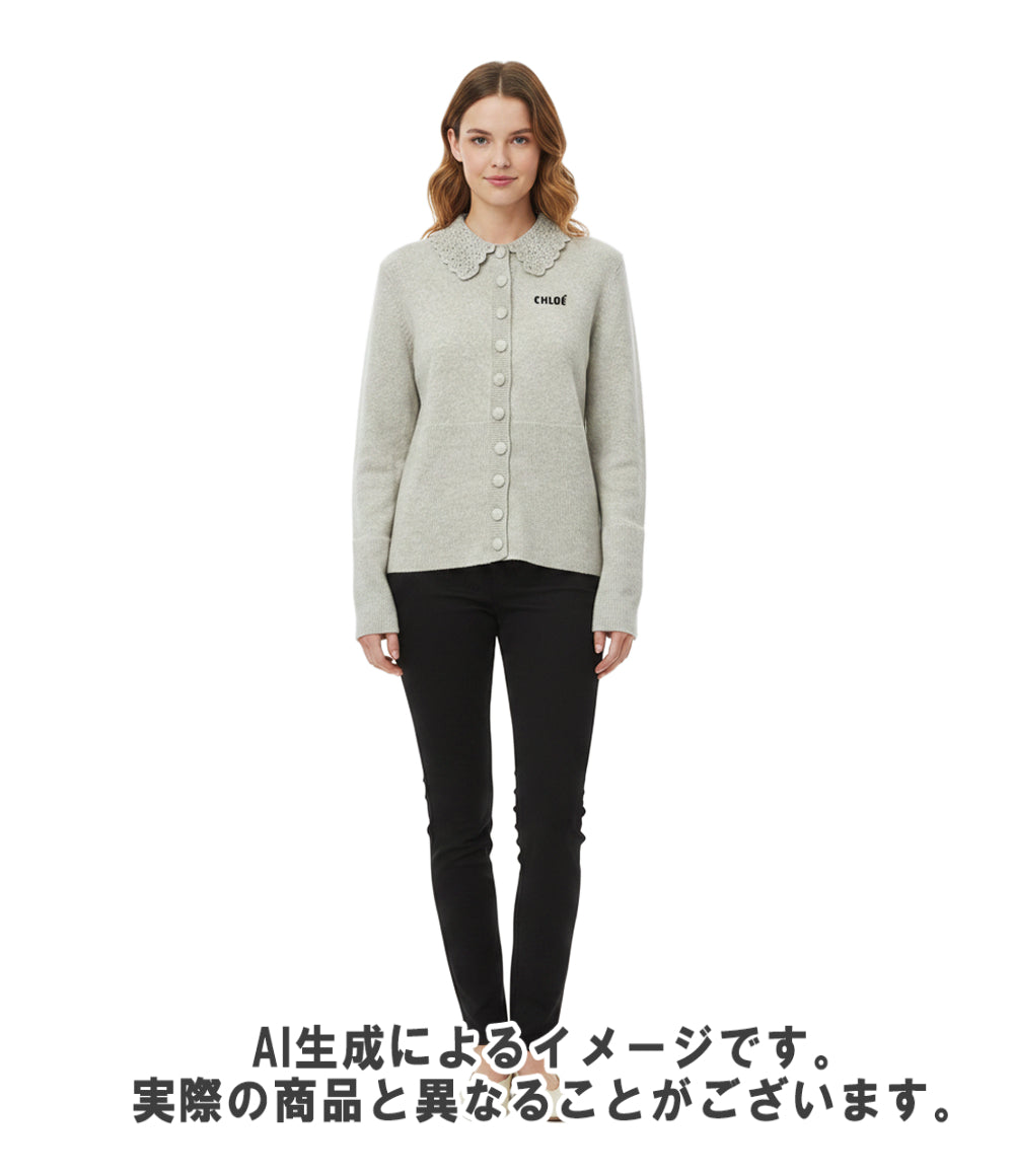 美品 Chloe PARIS 長袖 ニット CH26SMC035300NM レディース SIZE M クロエ パリス
