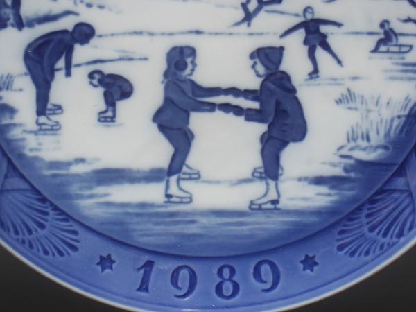 美品 ロイヤルコペンハーゲン イヤープレート 飾り皿 18cm 1989 Royal Copenhagen