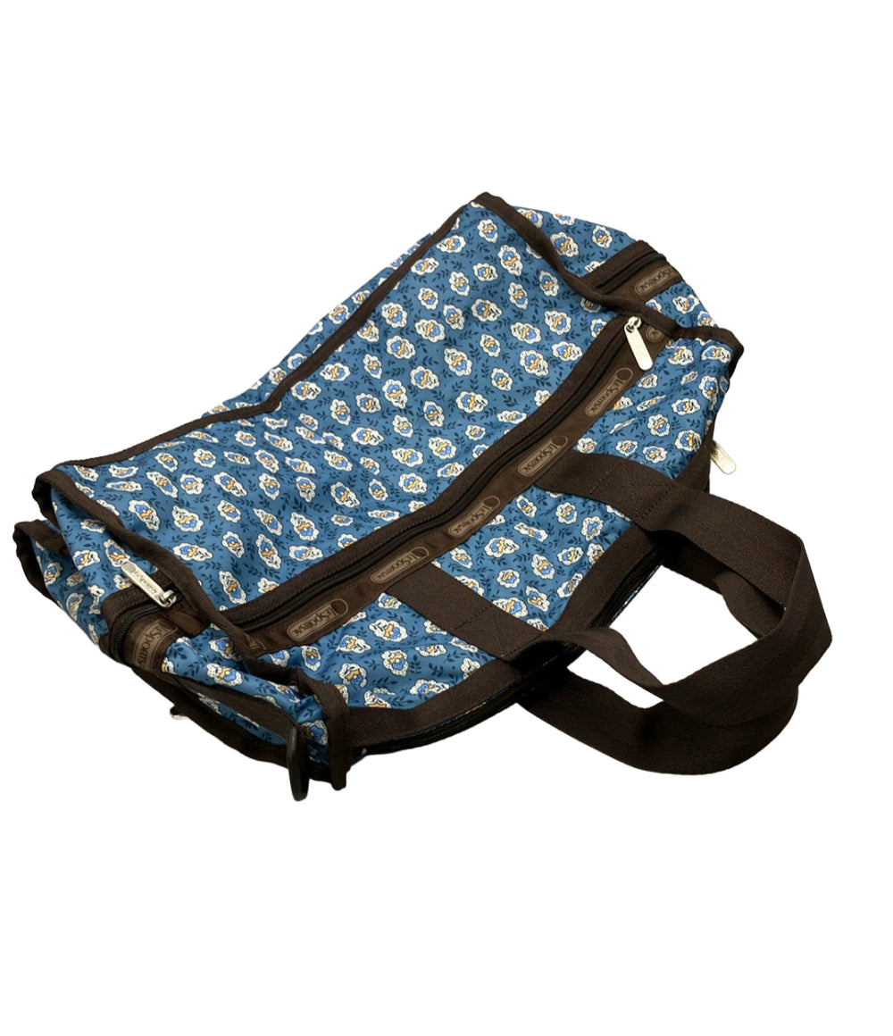 美品 LeSportsac 2way ボストンバッグ ショルダーバッグ 斜め掛け 花柄 レディース レスポートサック