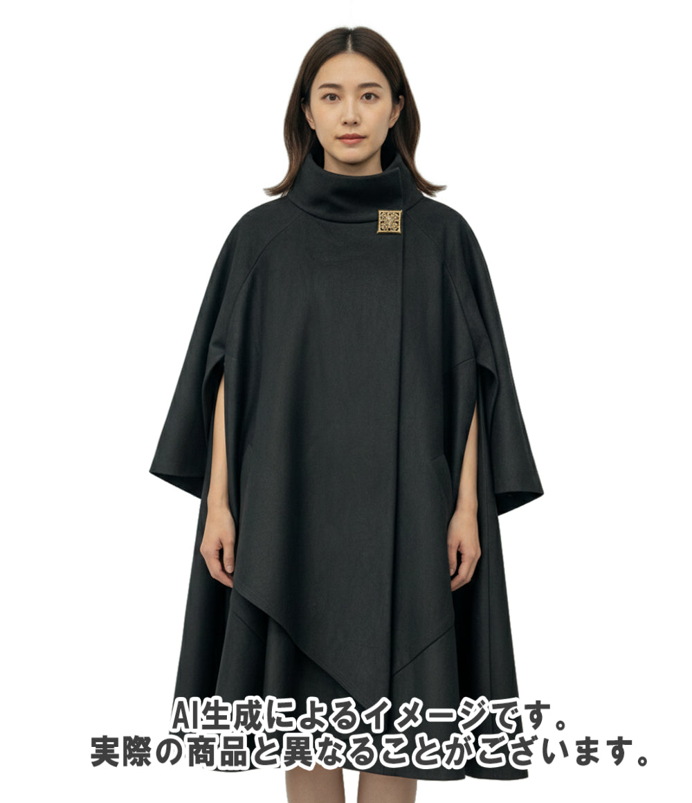 CHANEL ウール カシミヤ ケープ調 コート P41518V24161 レディース SIZE 38 (M) シャネル