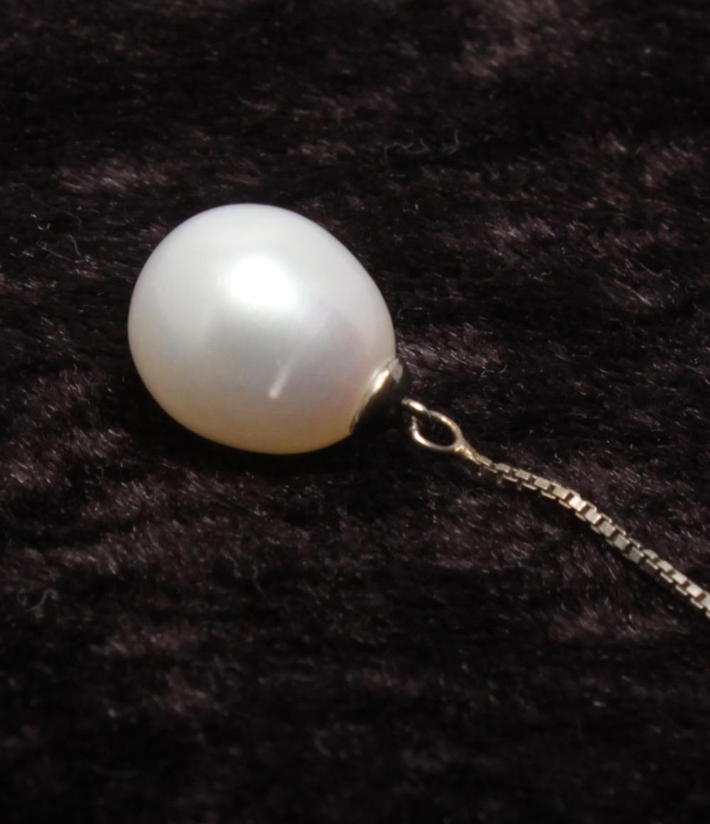 ピアス SV オーバルパール 8.5mm レディース