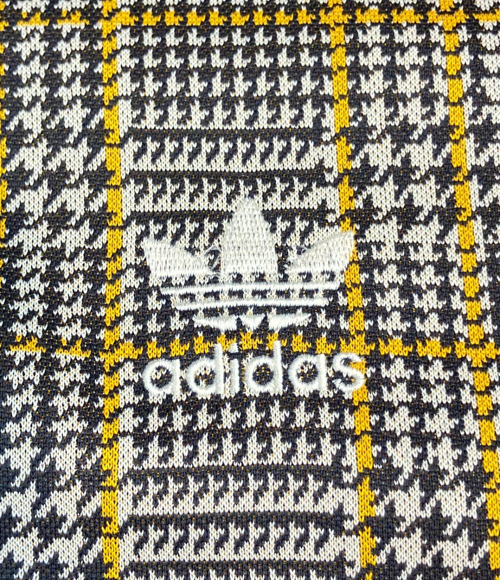 美品 adidas 千鳥格子柄 トラックジャケット メンズ SIZE S アディダス