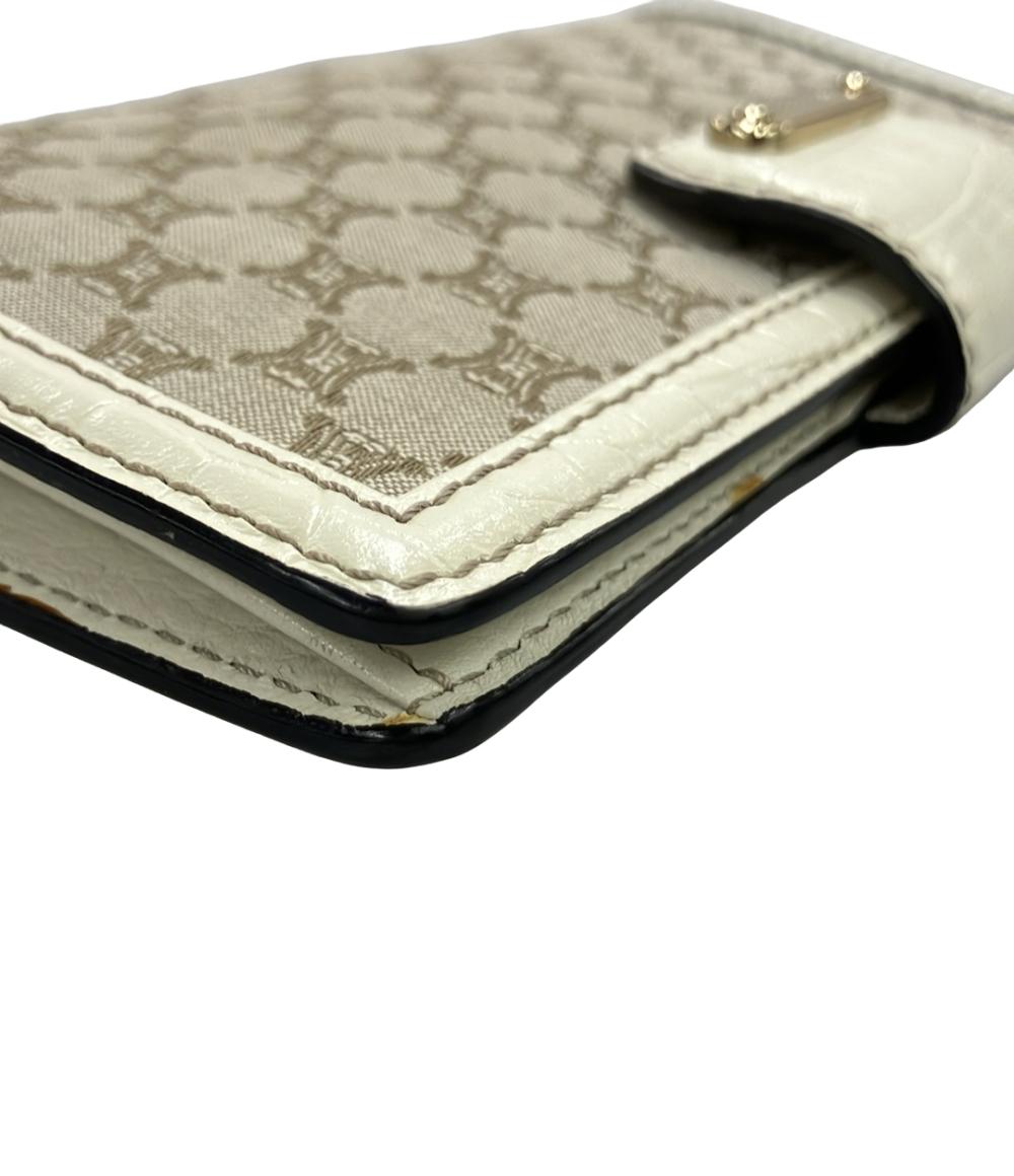 CELINE 二つ折り長財布 マカダム レディース メンズ セリーヌ