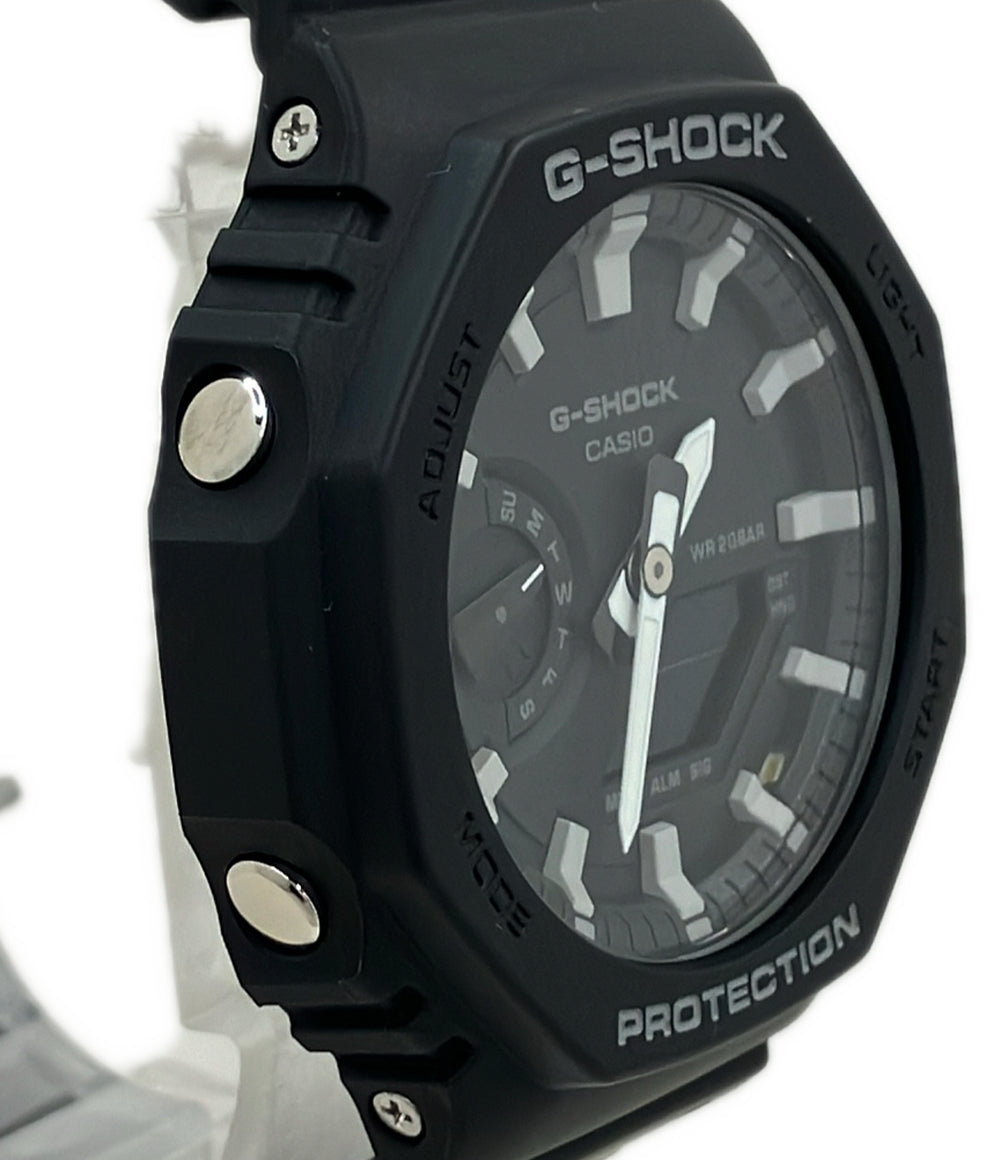 美品 CASIO 腕時計 G-SHOCK クオーツ ブラック GA-2100 メンズ カシオ