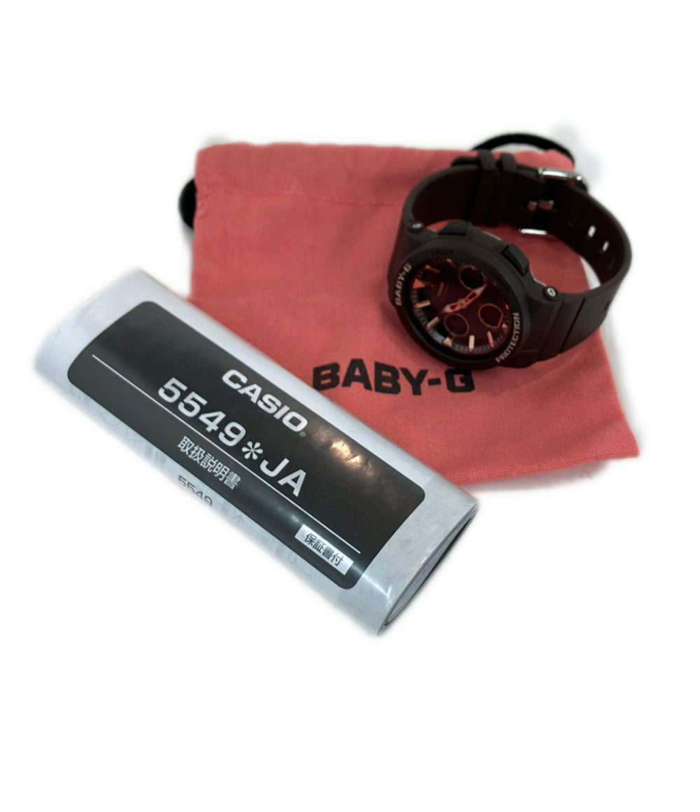 美品 CASIO 腕時計 Baby-G ソーラー ブラウン BGA-2510 レディース カシオ