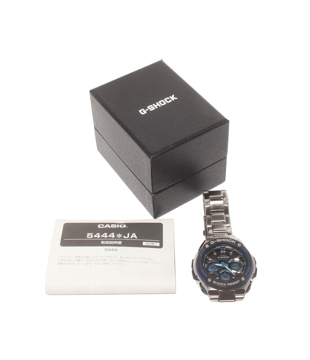 CASIO 腕時計 Gスチール G-STEEL 電波ソーラー G-SHOCK ソーラー ブラック GST-W100D メンズ カシオ