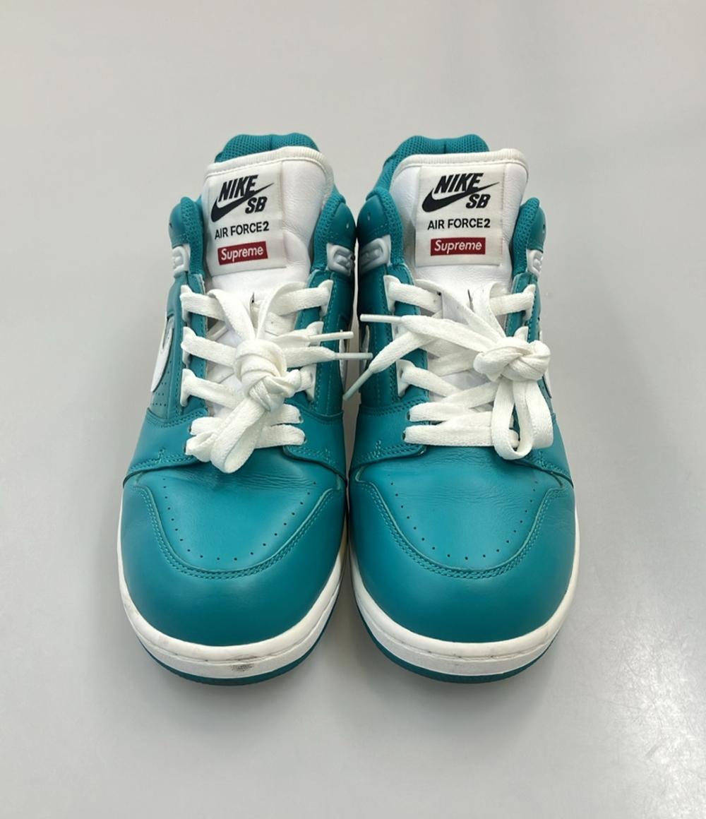 NIKE Supreme ミドルカットスニーカー SB AIR FORCE 2 AA0871-313 メンズ SIZE 27.0 (L) ナイキ シュプリーム