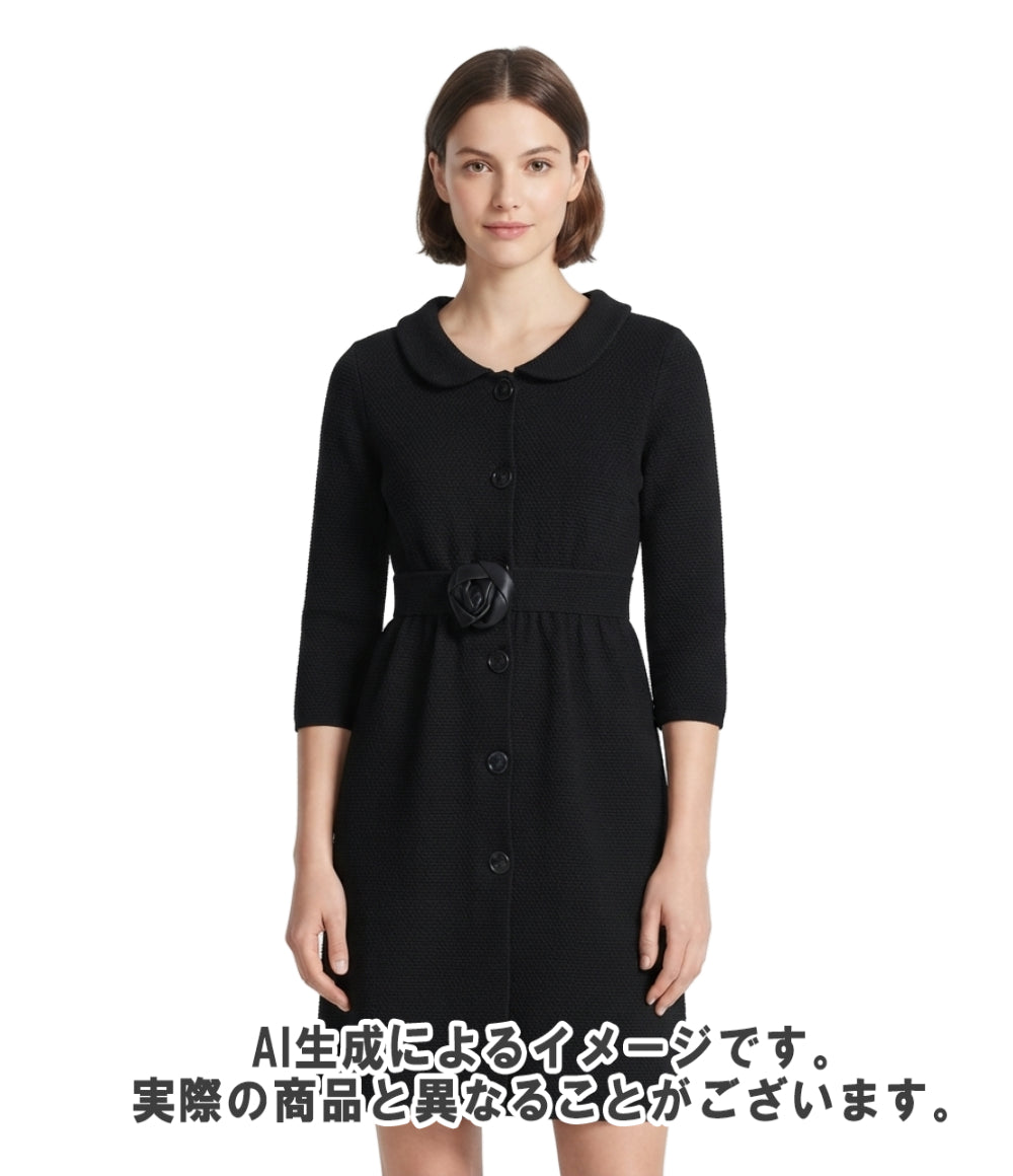 美品 Christian Dior ニットコート 1C24801GM528 レディース SIZE 36 (S) クリスチャンディオール