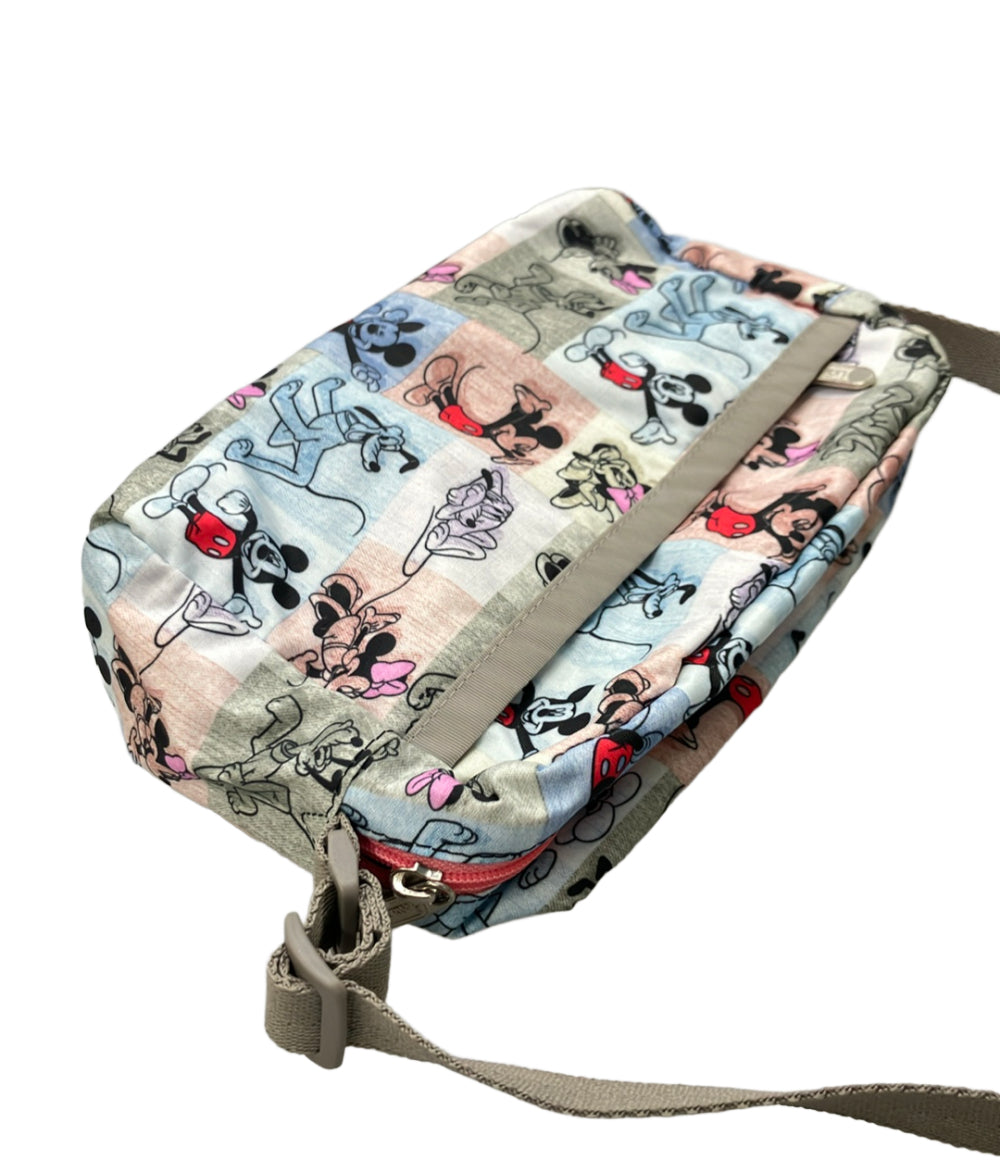 美品 LeSportsac Disney ショルダーバッグ 斜め掛け ミッキーマウス ミニーマウス レディース レスポートサック ディズニー
