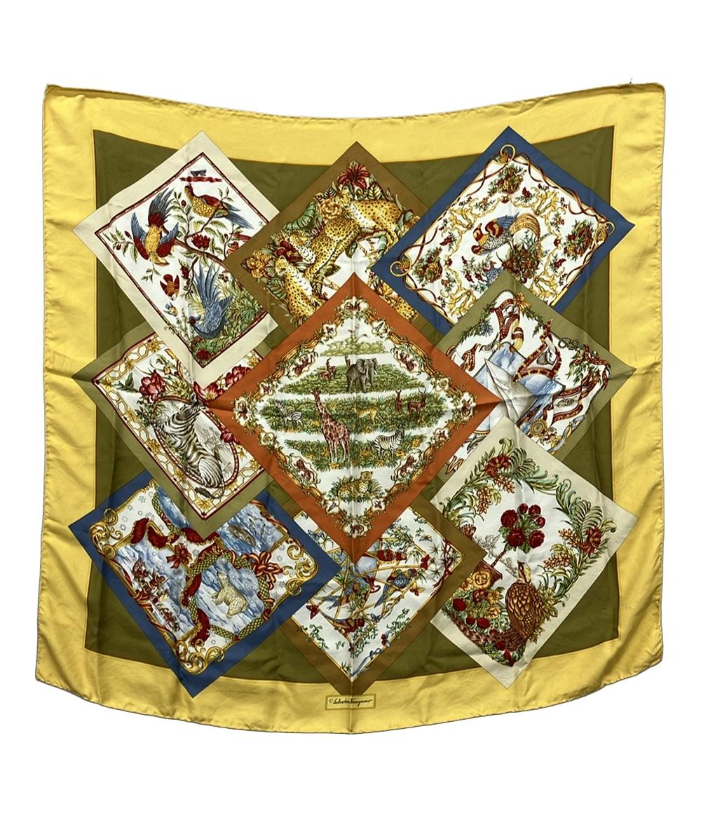 サルヴァトーレフェラガモ スカーフ シルク100% レディース Salvatore