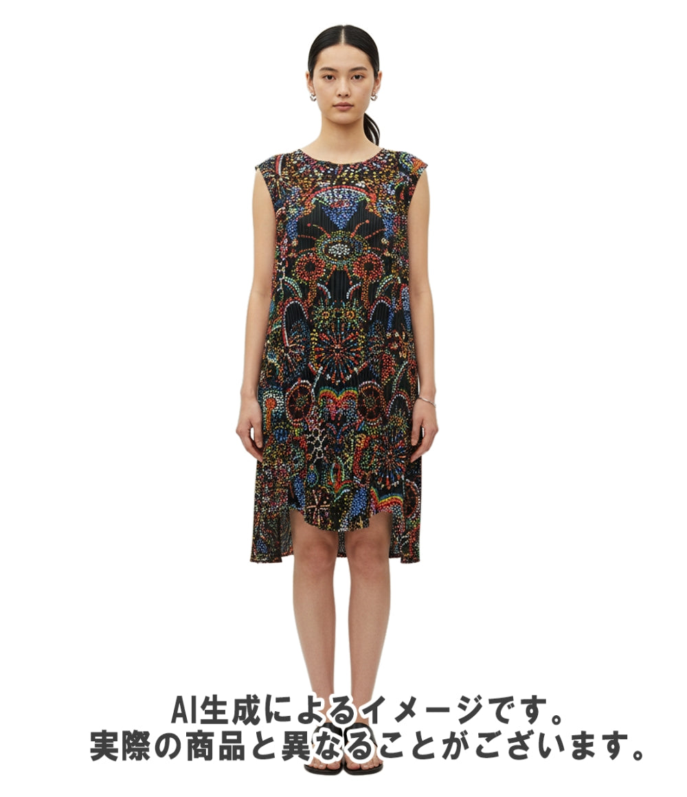 美品 PLEATS PLEASE チュニックワンピース 25SS LIGHT FESTIVAL PP51JT722 レディース SIZE 3 (L) プリーツプリーズ