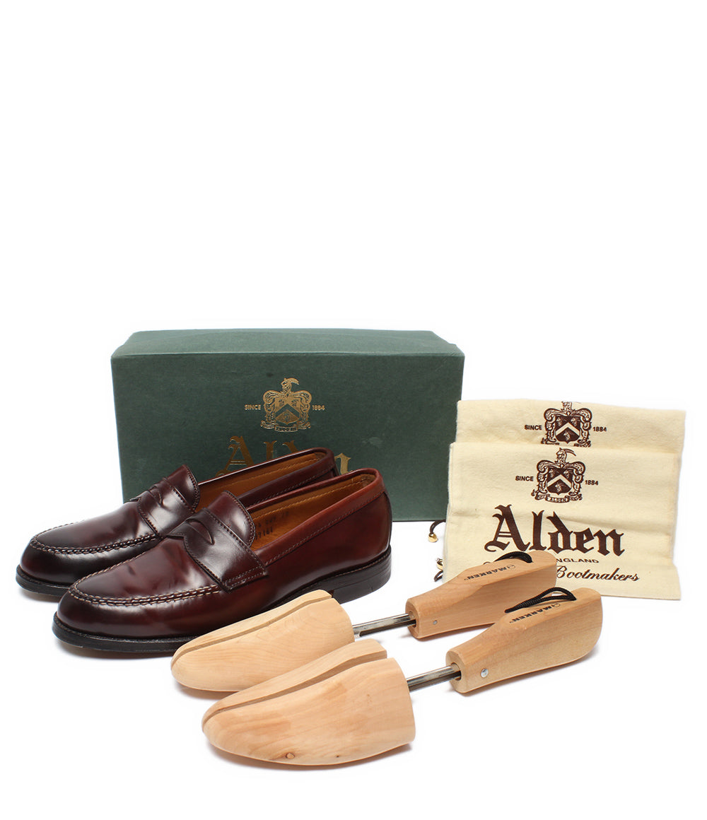 ALDEN ローファー コードバン・ペニーローファー BEAMS PLUS別注 99161 メンズ SIZE 8 1/2 オールデン