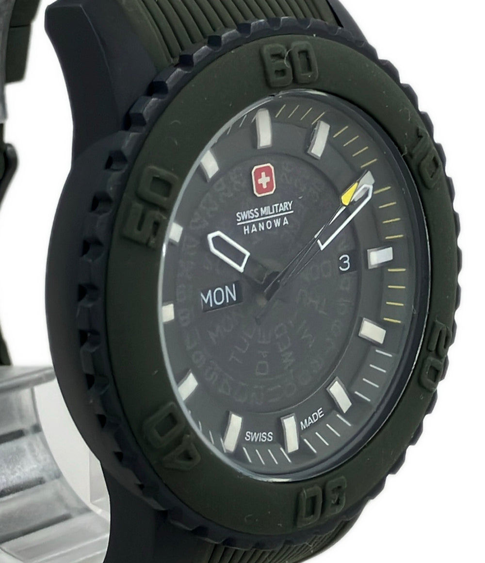 美品 SWISS MILITARY 腕時計 クオーツ ML-418 メンズ スイスミリタリー