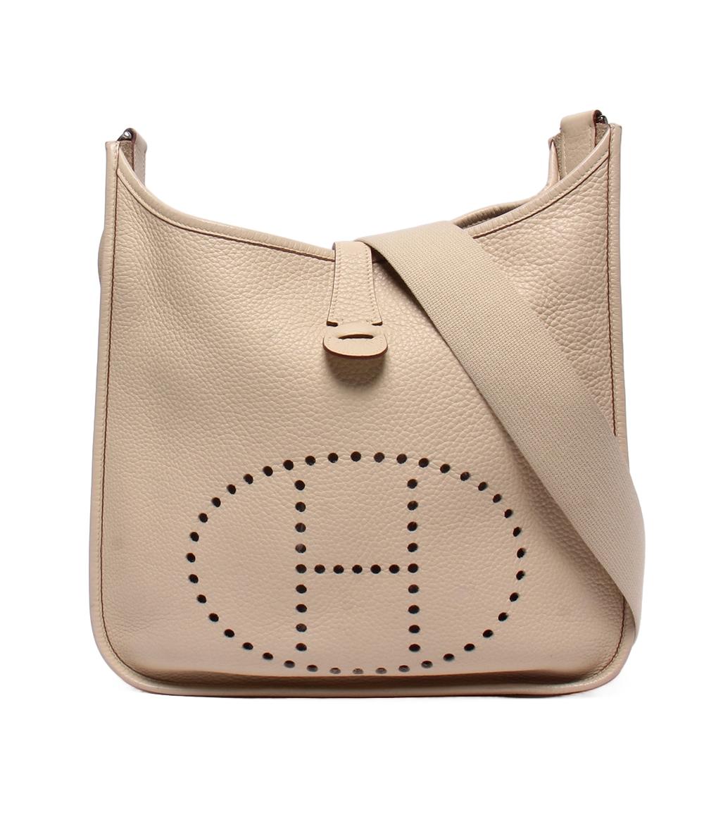 エルメス ショルダーバッグ 肩掛け 斜め掛け □K刻印 シルバー金具 エブリン1 PM レディース メンズ HERMES HERMES - エルメス ショルダーバッグ ▢K刻印 シルバー金具 斜め掛け