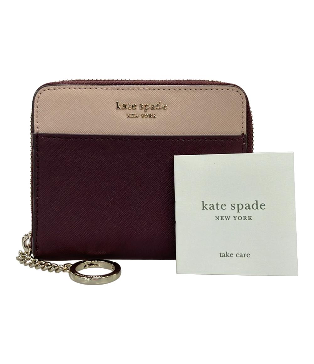 美品 Kate Spade 二つ折り財布 レザー レディース ケイトスペード