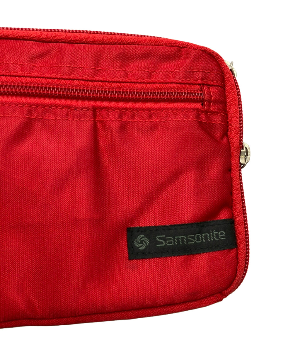 美品 Samsonite ボディバッグ ウエストバッグ ウエストポーチ メンズ サムソナイト