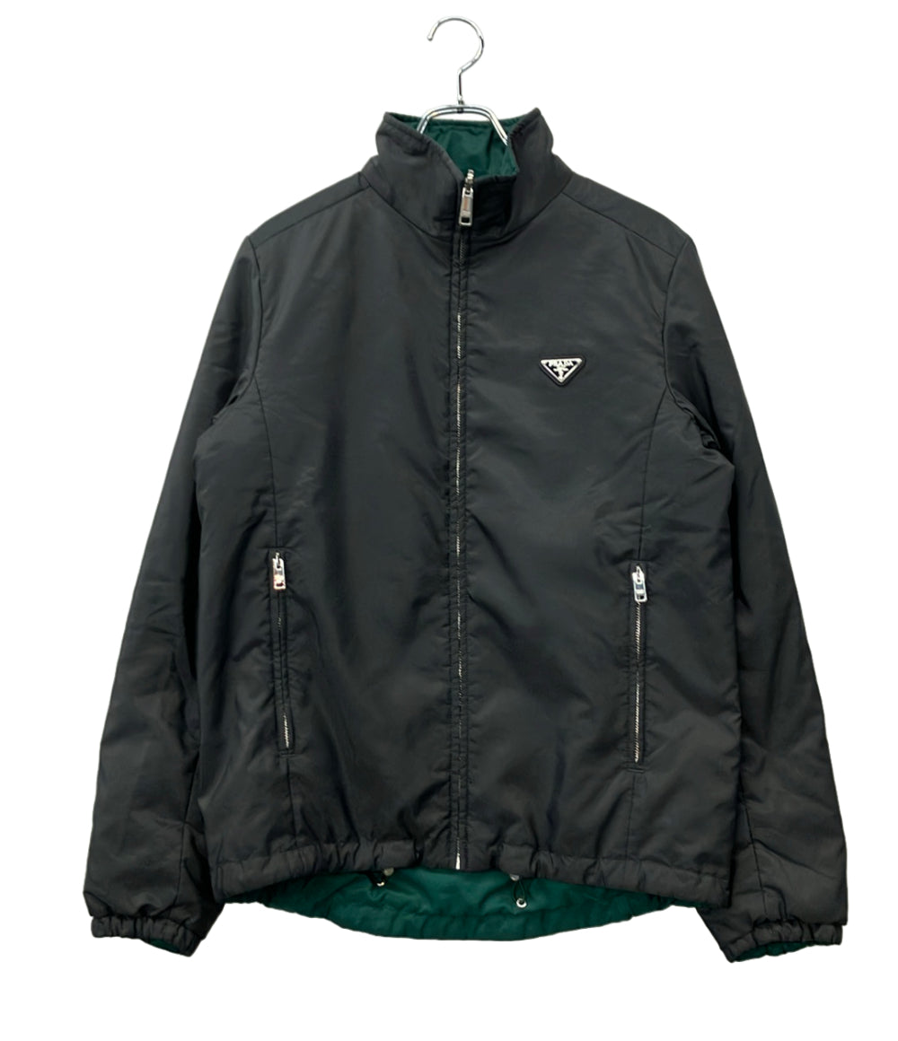 PRADA ブルゾン リバーシブル 三角プレート ジップアップ This is a