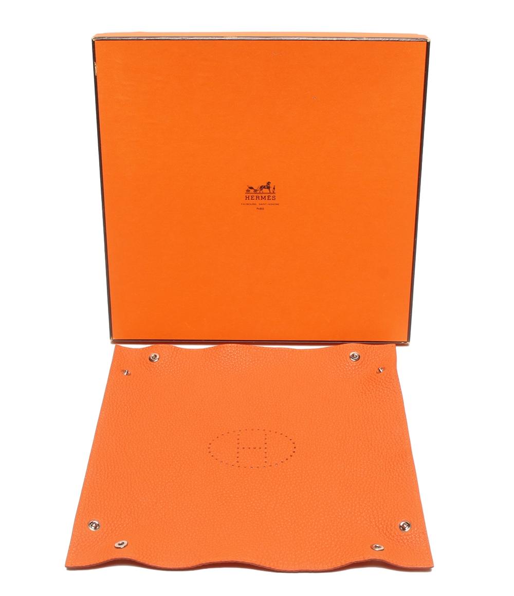 美品 HERMES 小物入れ トレイ □F刻印 シルバー金具 ミーズ エ ルランス ヴィドポッシュ レディース メンズ エルメス