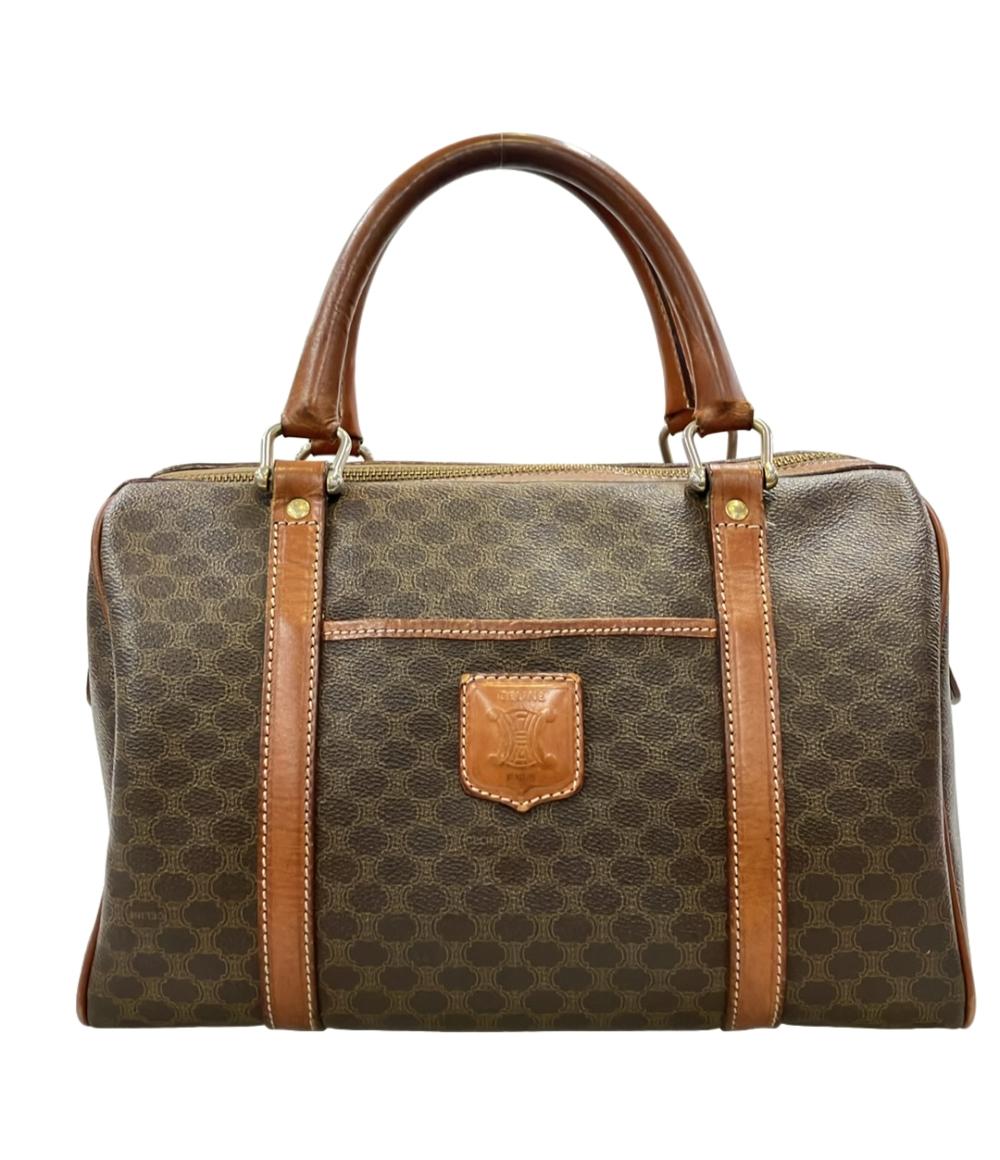 美品　高級　女子　CELINE セリーヌ マカダム ボストンバッグ ハンドバッグ CELINE ハンドバッグ ミニボストンバッグ マカダム レディース