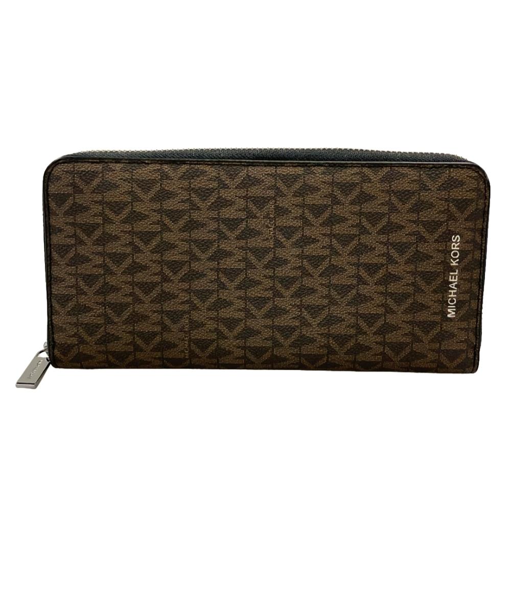 美品 マイケルコース ラウンドファスナー長財布 レディース Michael 