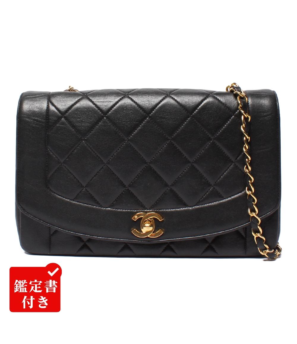 CHANEL チェーンショルダーバッグ ダイアナ 25 ラムスキン 2番台