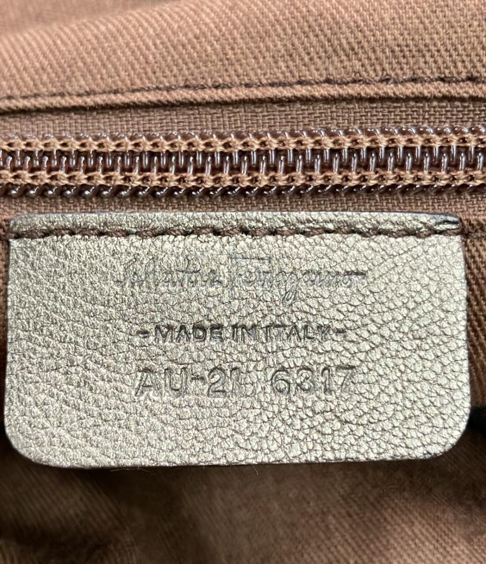 美品 Salvatore Ferragamo ハンドバッグ レザー ガンチーニ レディース サルバトーレフェラガモ