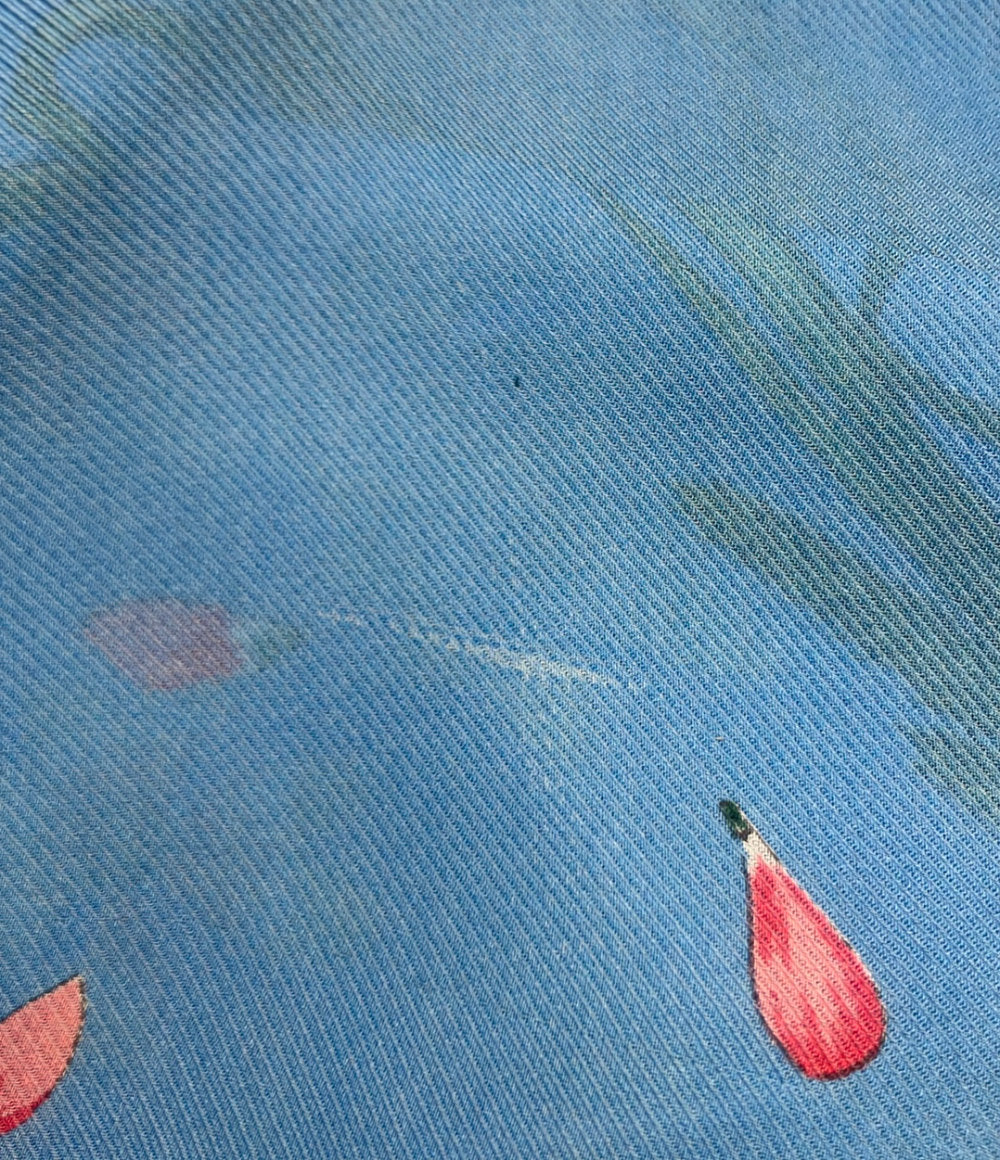 Longchamp スカーフ シルク100% 花柄 レディース ロンシャン