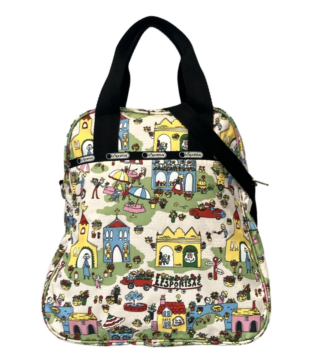 LeSportsac 2way トートバッグ ショルダーバッグ 斜め掛け ハッピー