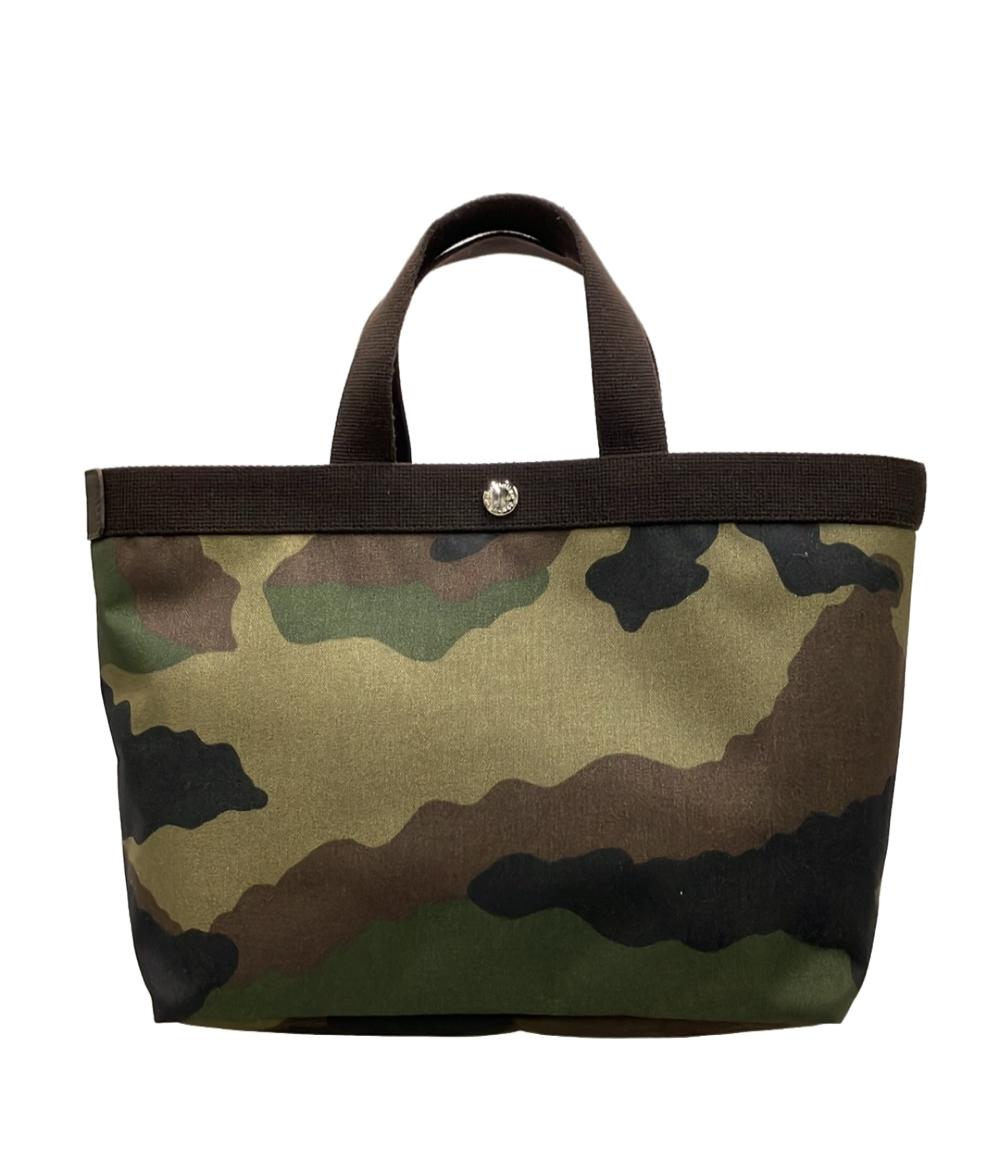 美品 Herve Chapelier トートバッグ スクエア カモフラージュ 704W 