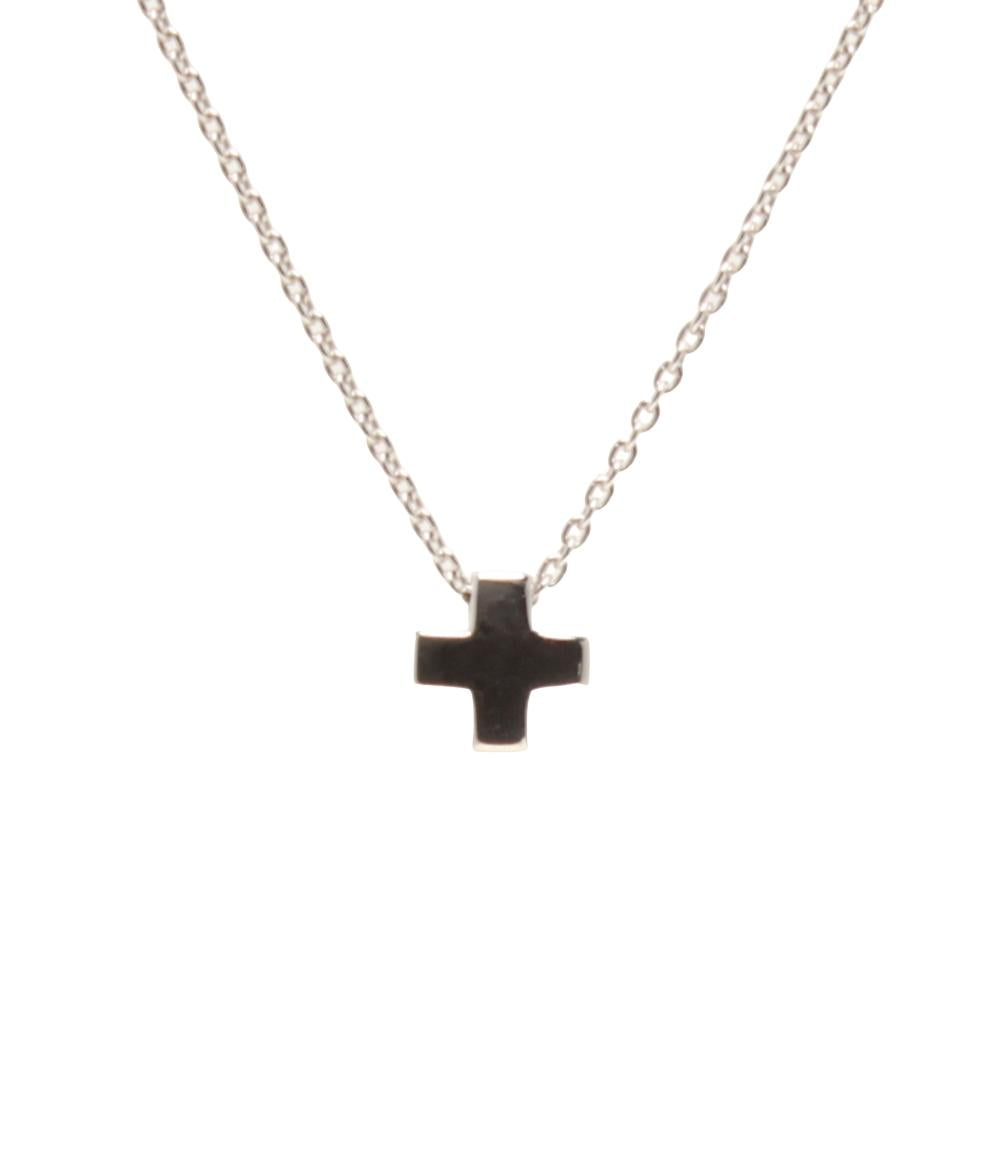 美品 STAR JEWELRY ネックレス K18 クロス レディース スター 