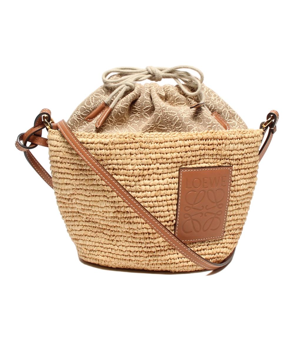 美品 ロエベ ショルダーバッグ 斜め掛け かごバッグ レディース LOEWE