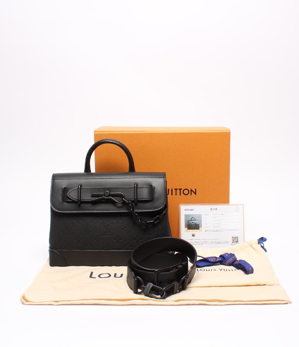 美品 ルイ・ヴィトン 2way ハンドバッグ ショルダーバッグ 斜め掛け スティーマーPM モノグラム・トリヨン M24436 レディース LOUIS VUITTON