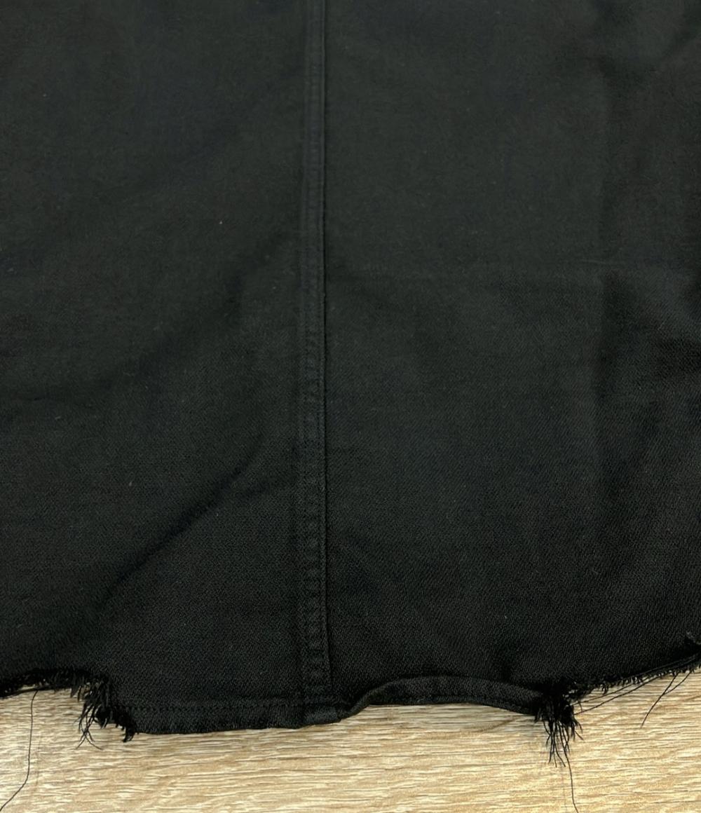 Frank&Eileen 長袖 ブラックデニムシャツ ダメージ加工 メンズ SIZE S フランクアンドアイリーン