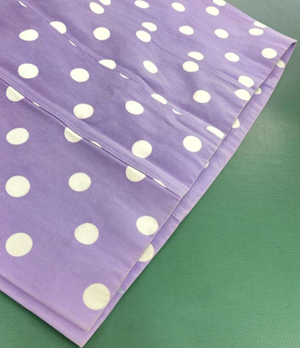 ヴァレンチノ ドット柄サイドスリットフリルノースリーブロングワンピース レディース SIZE 40 (S) Valentino