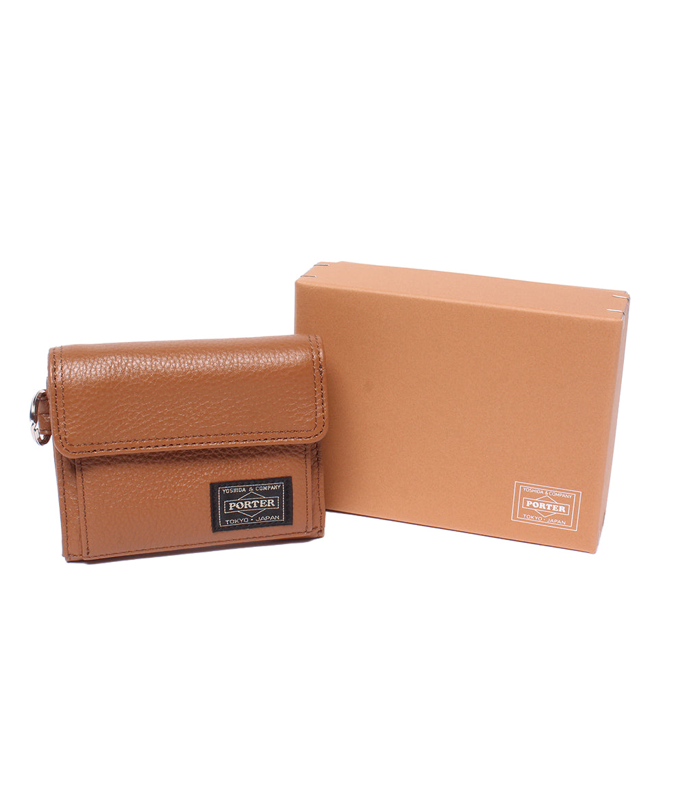 美品 PORTER 三つ折り財布 キーリング付き メンズ ポーター