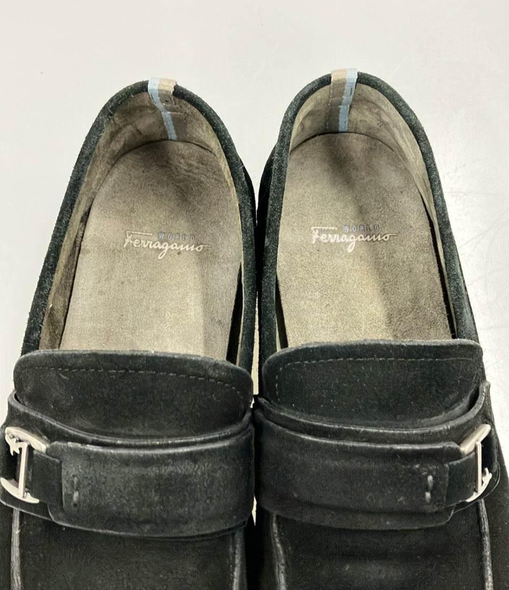 Salvatore Ferragamo ローファー スエード メンズ SIZE 8 1/2 (26.5cm) サルヴァトーレフェラガモ