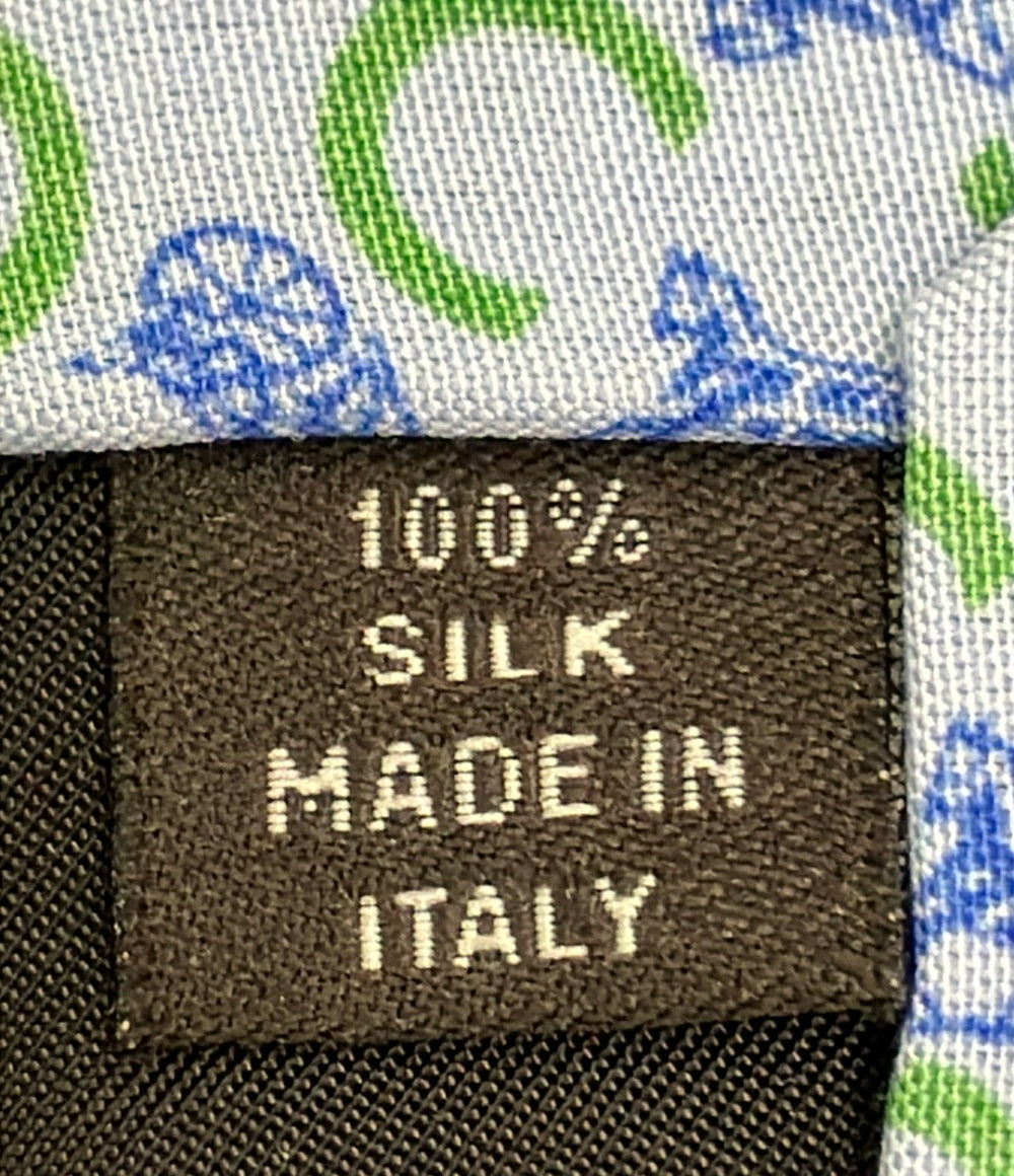 美品 CELINE ネクタイ シルク100% 馬車柄 メンズ セリーヌ