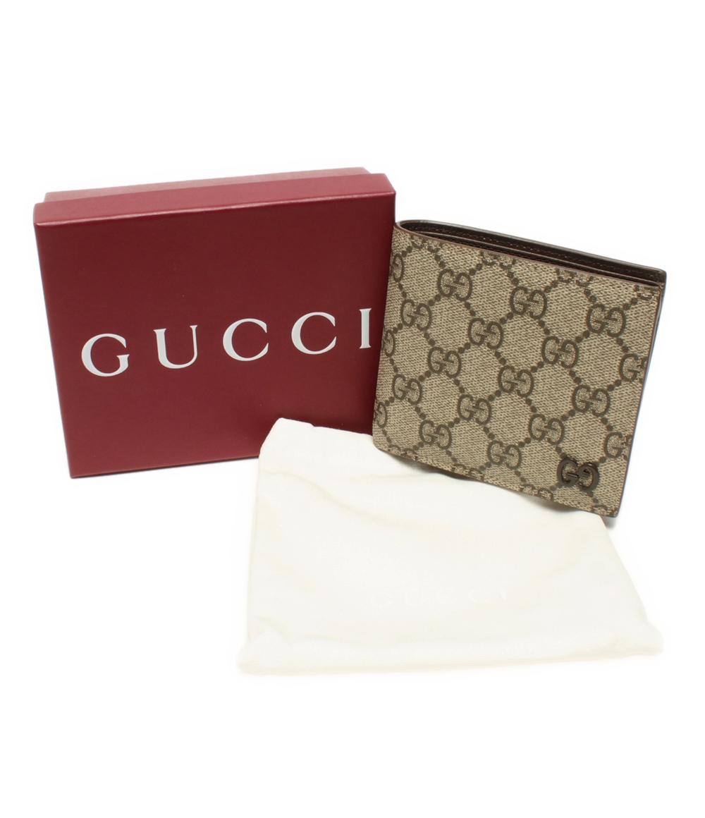 グッチ 二つ折り財布 GGコインウォレット GGスプリーム キャンバス 768244 203887 ユニセックス GUCCI