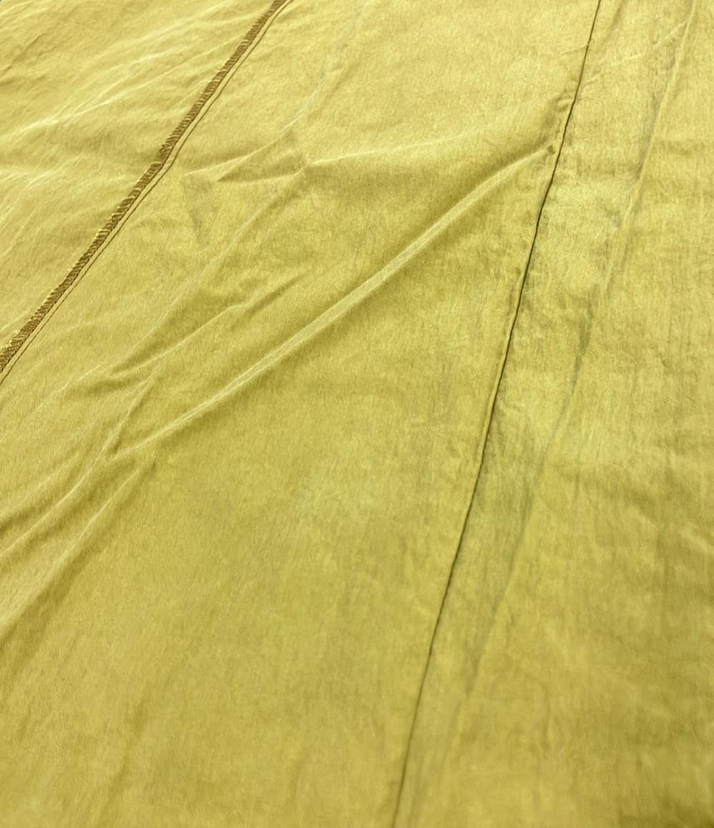 美品 レイビームス ナイロン切り替え長袖フレアロングワンピース レディース SIZE 0 (XS) Ray Beams