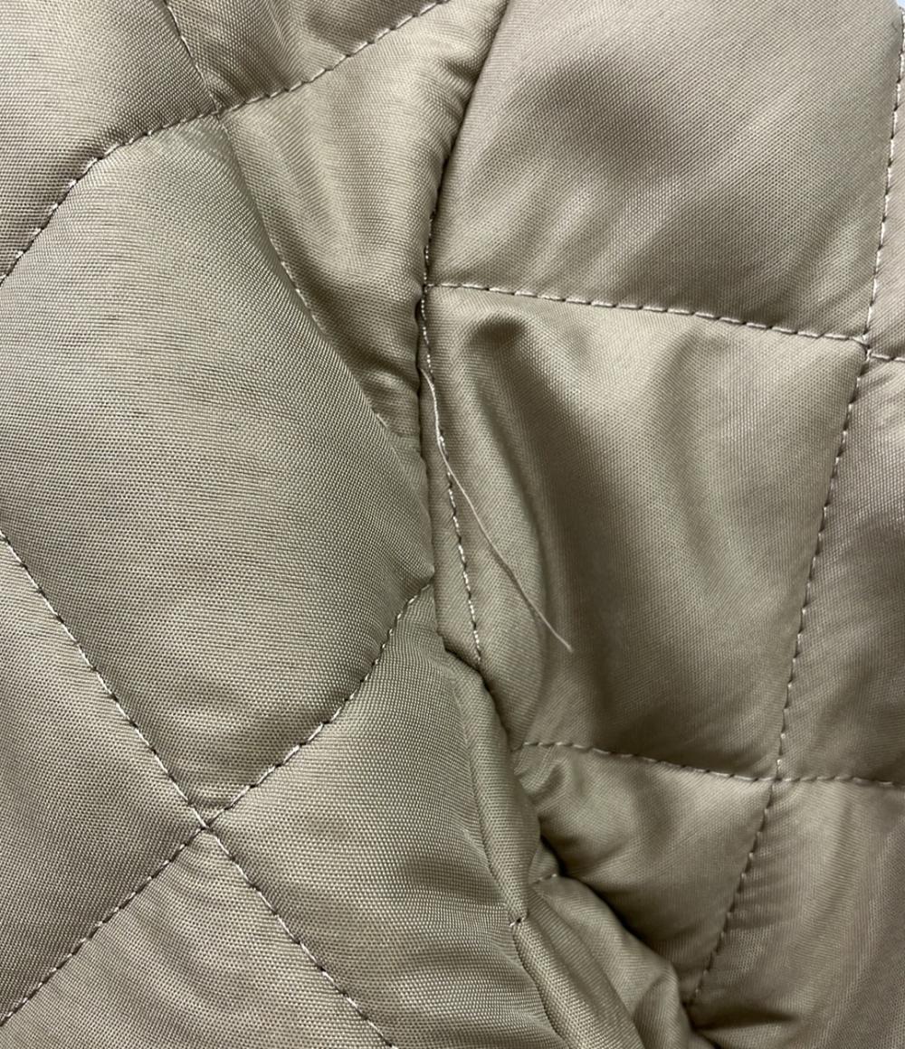 Traditional Weatherwear nano universe コート キルティング ノーカラー シルバーボタン Aライン ARKLEY LONG2 L222APQC00246AA レディース