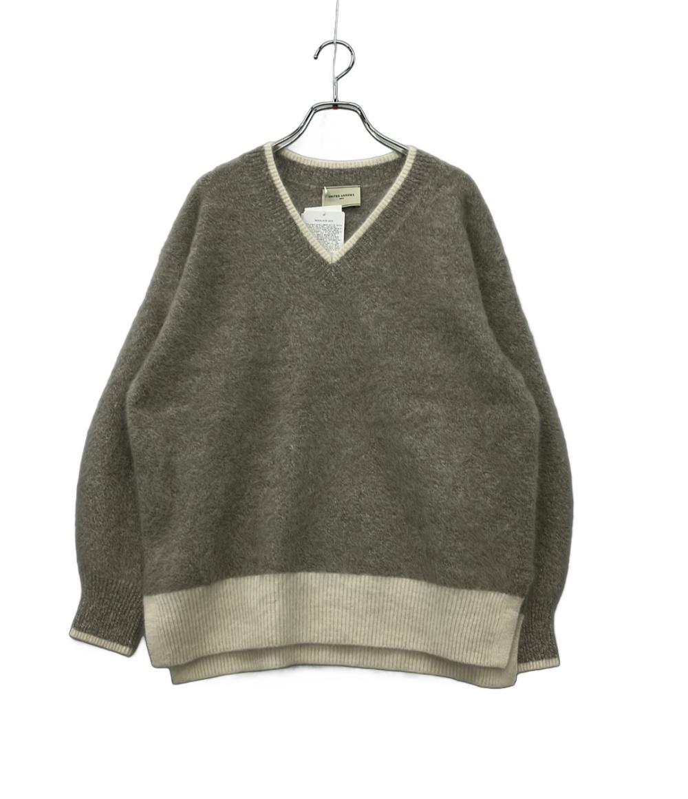 美品 ユナイテッドアローズ 長袖ニット フォックス カシミアヤ クルーネック セレクトショップ タグ付き 1513-1-042008 レディース UNITED ARROWS 美品 UNITED ARROWS 長袖ニット フォックス カシミアヤ クルーネック