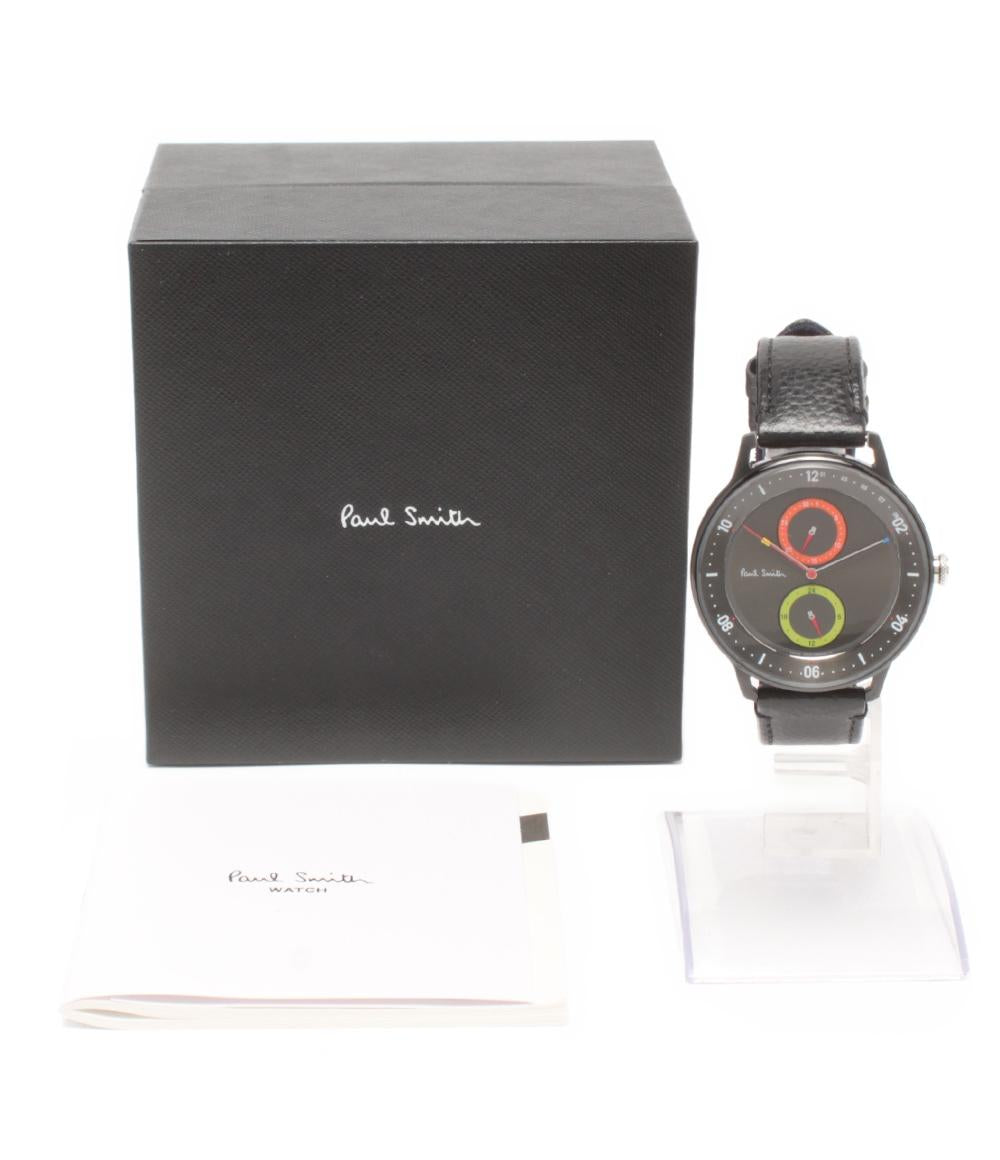美品 Paul Smith 腕時計 2019本リミテッドモデル チャーチストリート クオーツ ブラック 6323-T025544 メンズ ポール・スミス