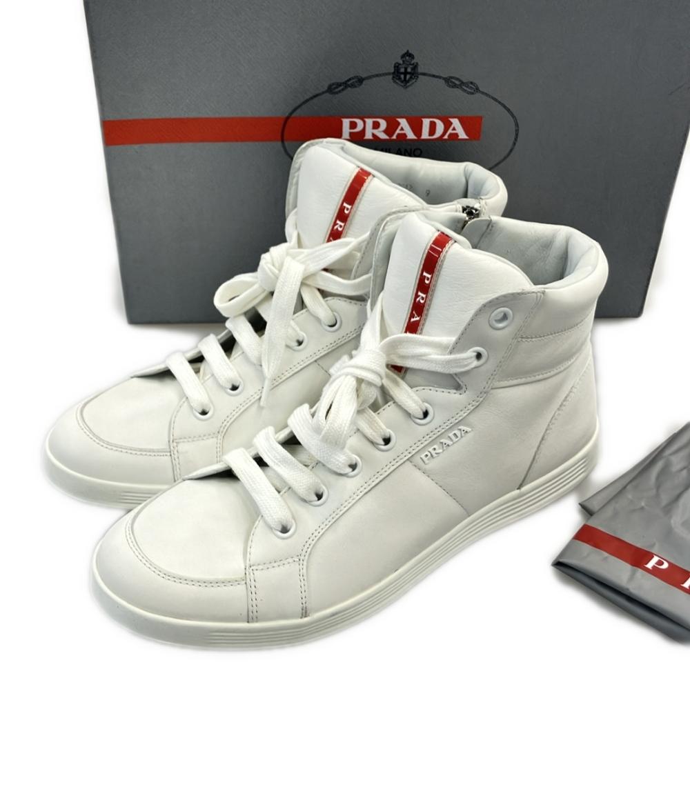 PRADA ハイカットスニーカー サイドジップ メンズ SIZE 9 プラダ