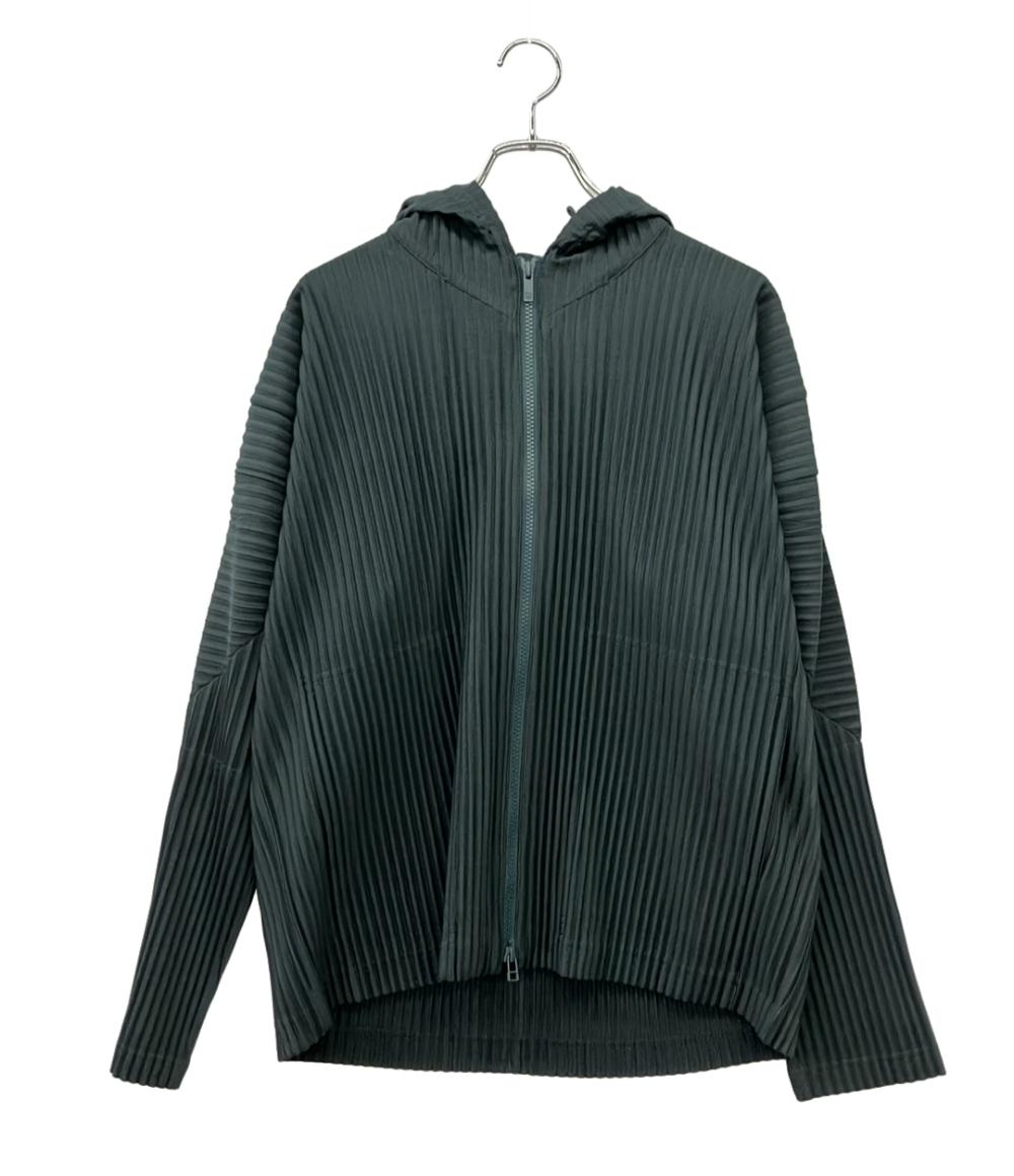 Homme plisse issey miyake パーカー　サイズ3 HOMME PLISSE ISSEY MIYAKE ジップアップ パーカー メンズ SIZE 3 オム