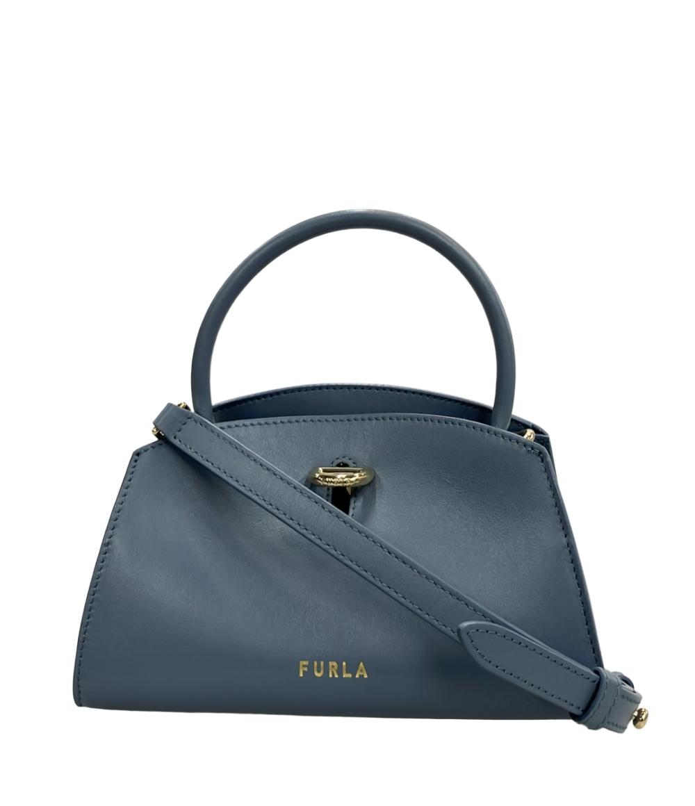 【1円スタート】美品 フルラ ハンドバッグ レディース FURLA 美品 フルラ ハンドバッグ ショルダーバッグ ネイビー 美品FURLA
