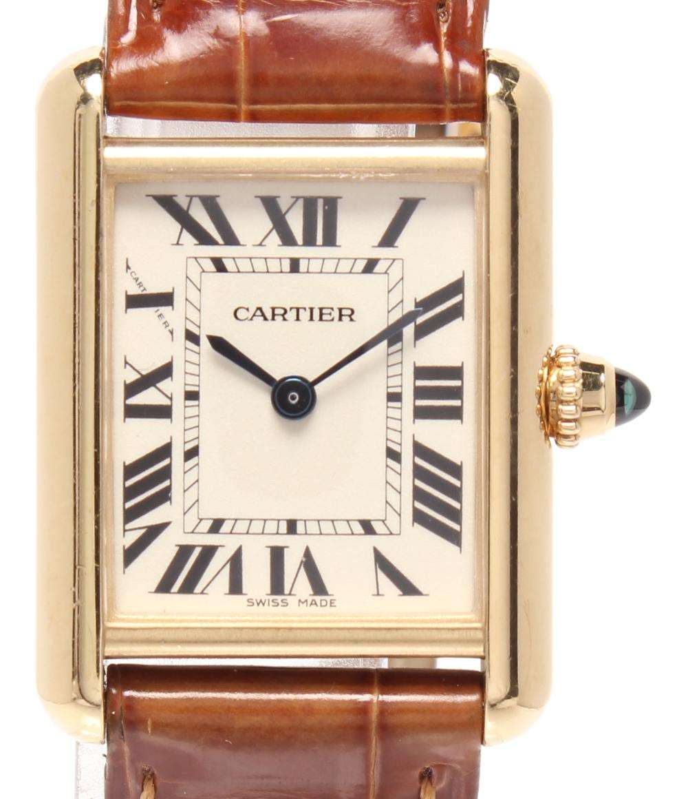 Cartier 腕時計 K18 タンク ルイ カルティエ SM クオーツ W1529856