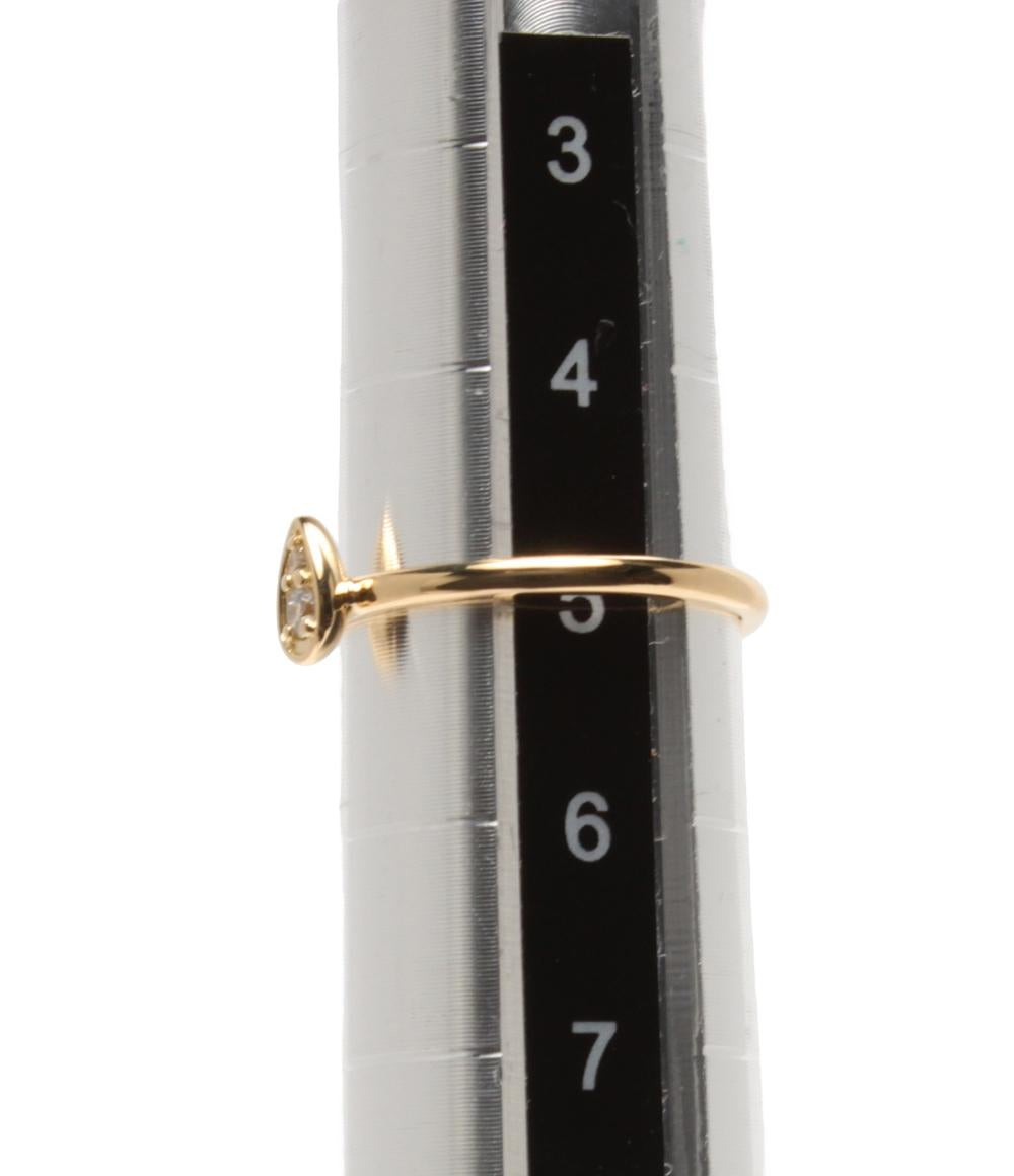 美品 リング 指輪 K18 ダイヤ レディース SIZE 5号