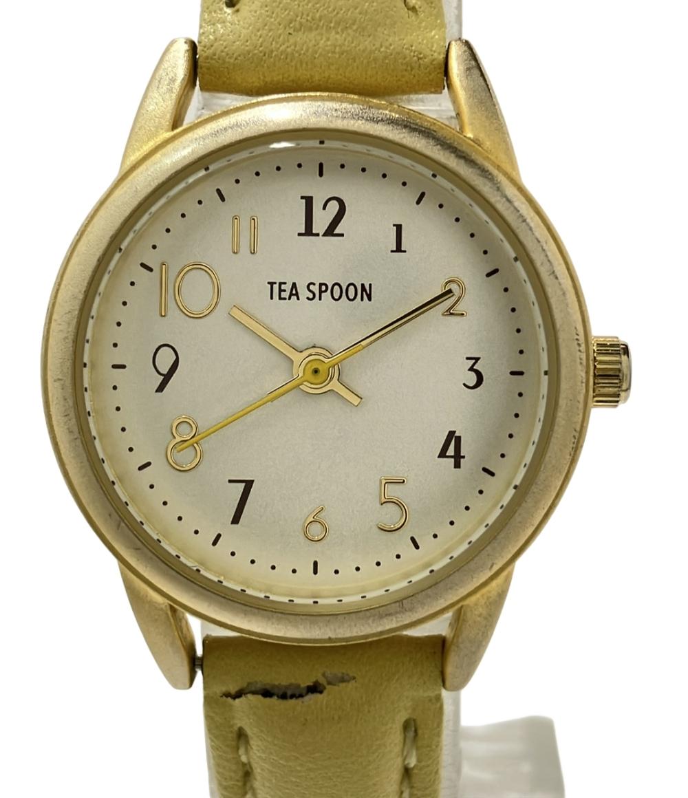 TEA SPOON 腕時計 クオーツ シルバー H01922S-1 レディース ティー