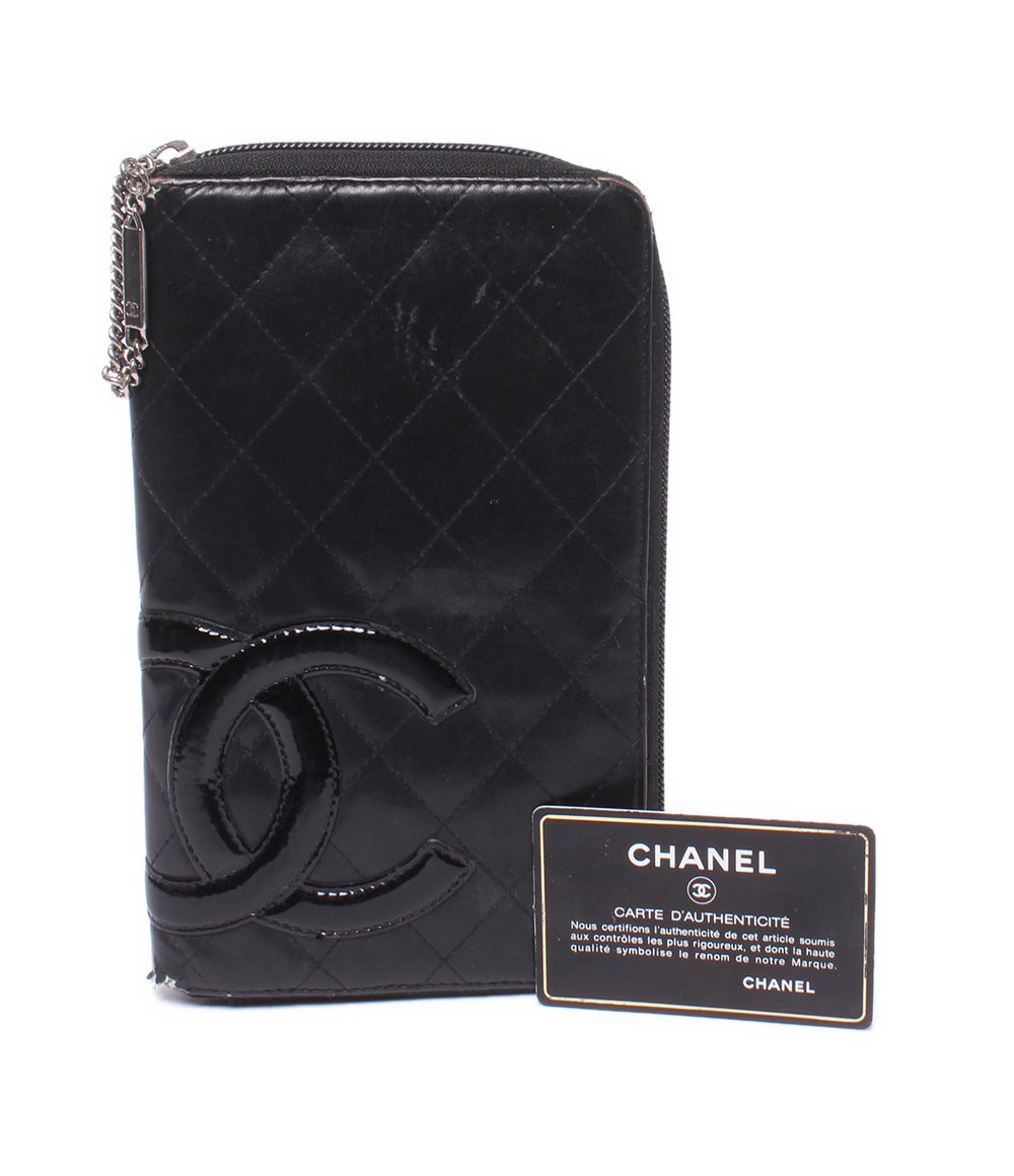 CHANEL 長財布 オーガナイザー シルバー金具 14番台 カンボン レディース シャネル